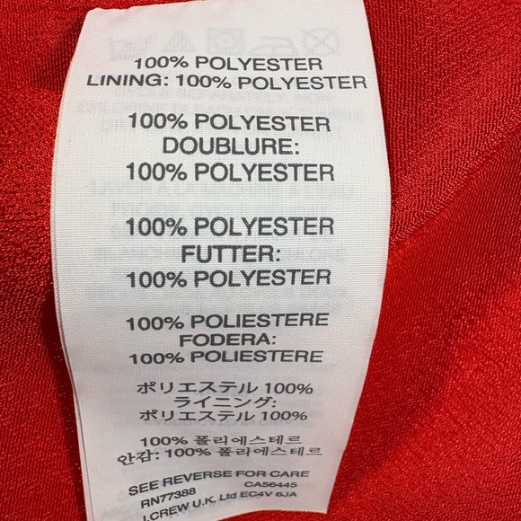 J. Crew Tomato Red Sleeveless V-Neck Flounce Dress - Picture 5 of 9